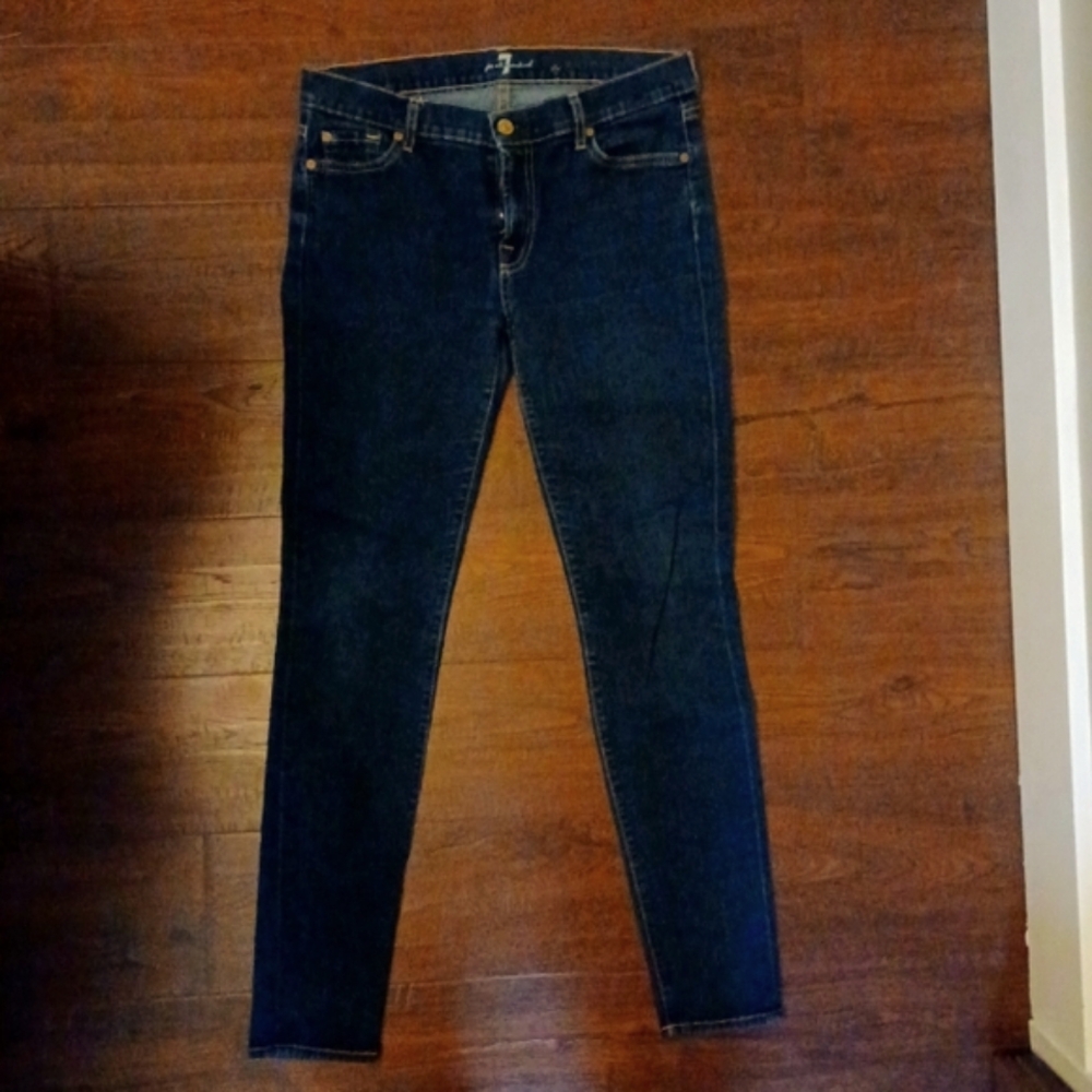 7 For All Mankind Dark Wash The Skinny Jean